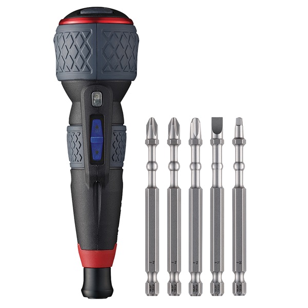 Vessel® E-Assist Screwdriver Plus with 5-Pc Bit Set
